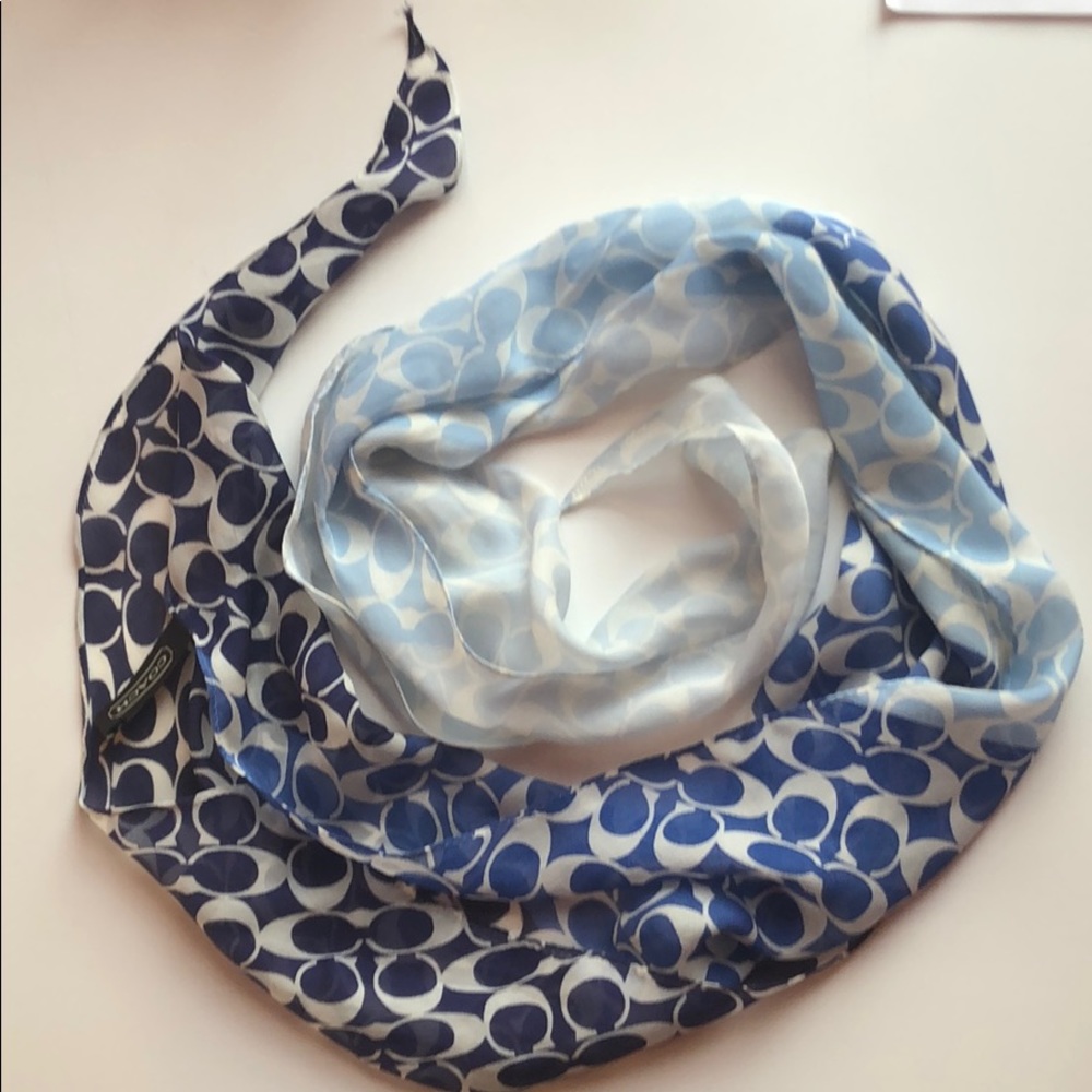 Blue coach scarf